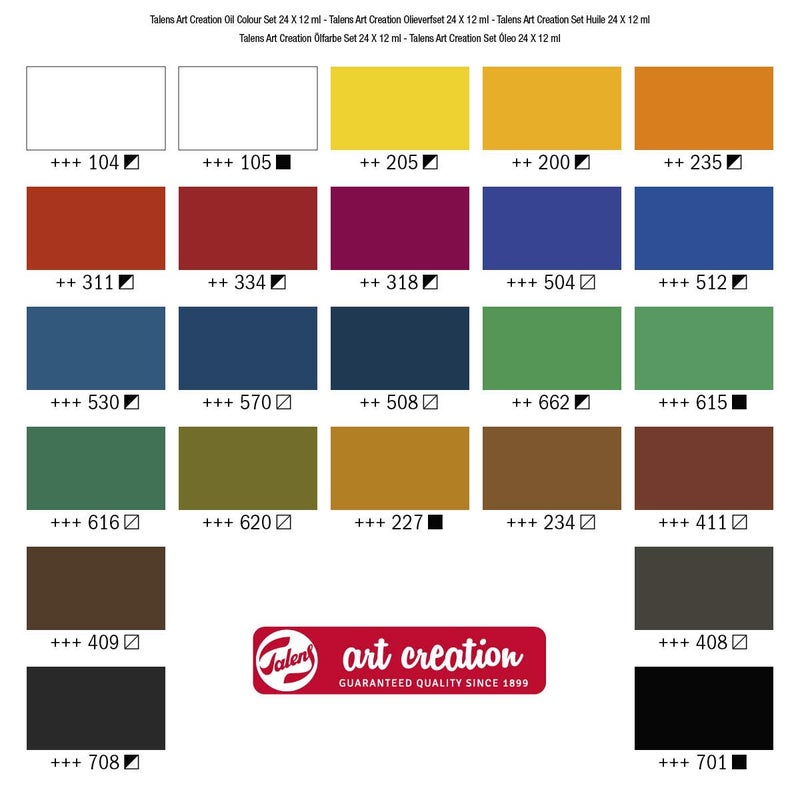 Royal Talens Talens ROYAL Art Creation Artists' Colours, 24x12ml, Oil Colours - Image 4