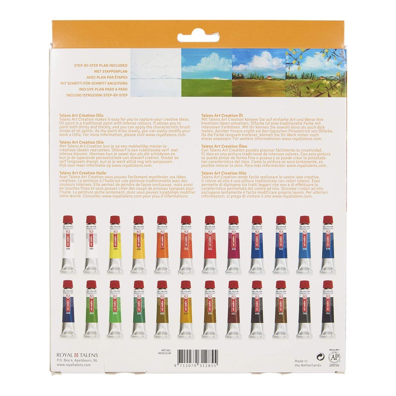 Royal Talens Talens ROYAL Art Creation Artists' Colours, 24x12ml, Oil Colours - Image 2