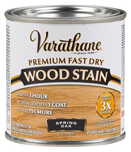 Varathane Premium Fast Dry Wood Stain, Half Pint, Spring Oak - Image 2