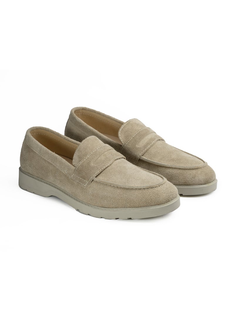 Men's suede shoes - beige - Image 1