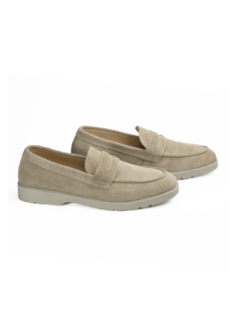 Men's suede shoes - beige - Image 2