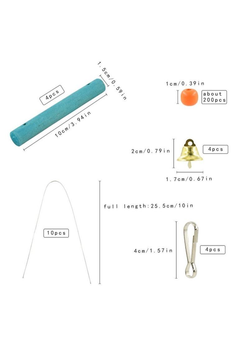 NIBEMINENT 29Pcs Diy Parrot Bird Swing Ladder Set - Image 2