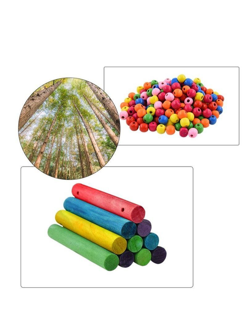 NIBEMINENT 29Pcs Diy Parrot Bird Swing Ladder Set - Image 5