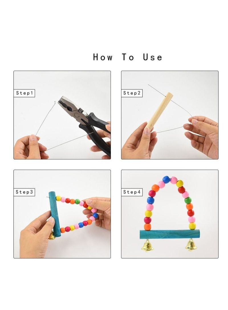 NIBEMINENT 29Pcs Diy Parrot Bird Swing Ladder Set - Image 4