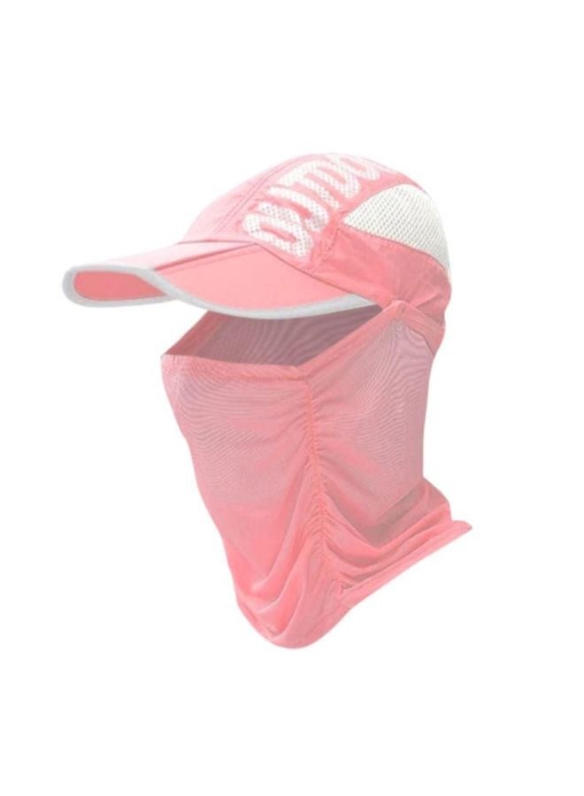 Generic Adjustable Folding Sun Cap Sun Protection Fishing Hat Baseball Cap with Removable Face Neck Cover Flap for Men and Women  - Image 1