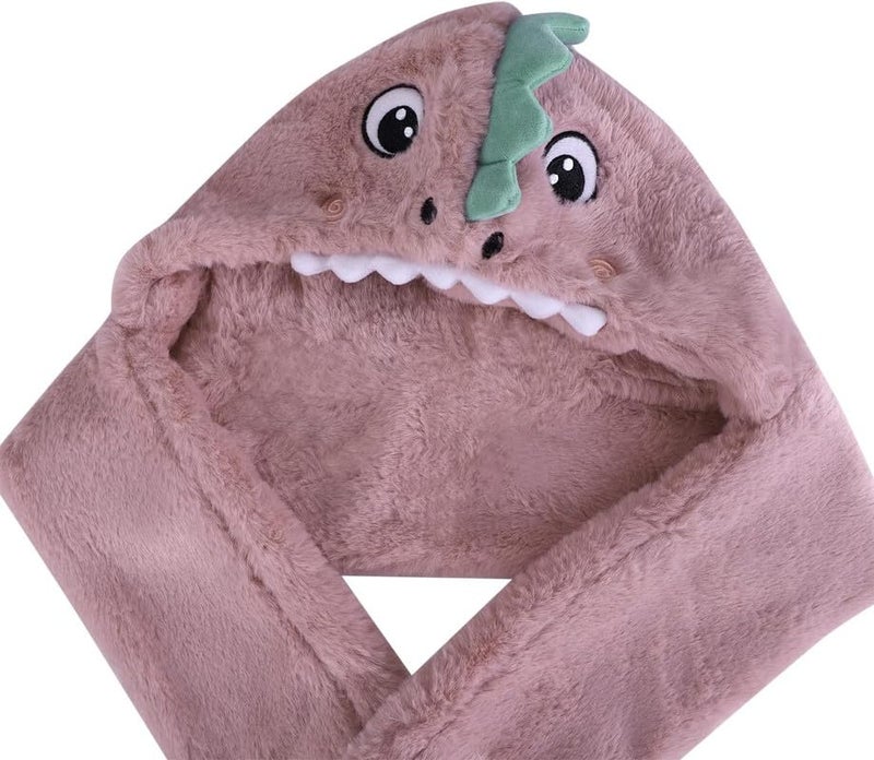 Richmen طقم ريتشمن الشتوي 3 في 1 من وشاح بغطاء رأس وقبعة وقفازات للنساء قبعة صوفية لطيفة للأولاد والبنات (فوق 12 سنة) - Image 2