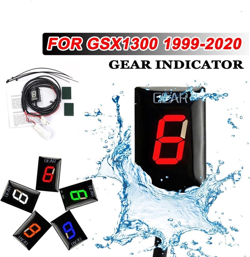 Wivplex Blue Gear Indicator for Suzuki Motorcycles - Image 3
