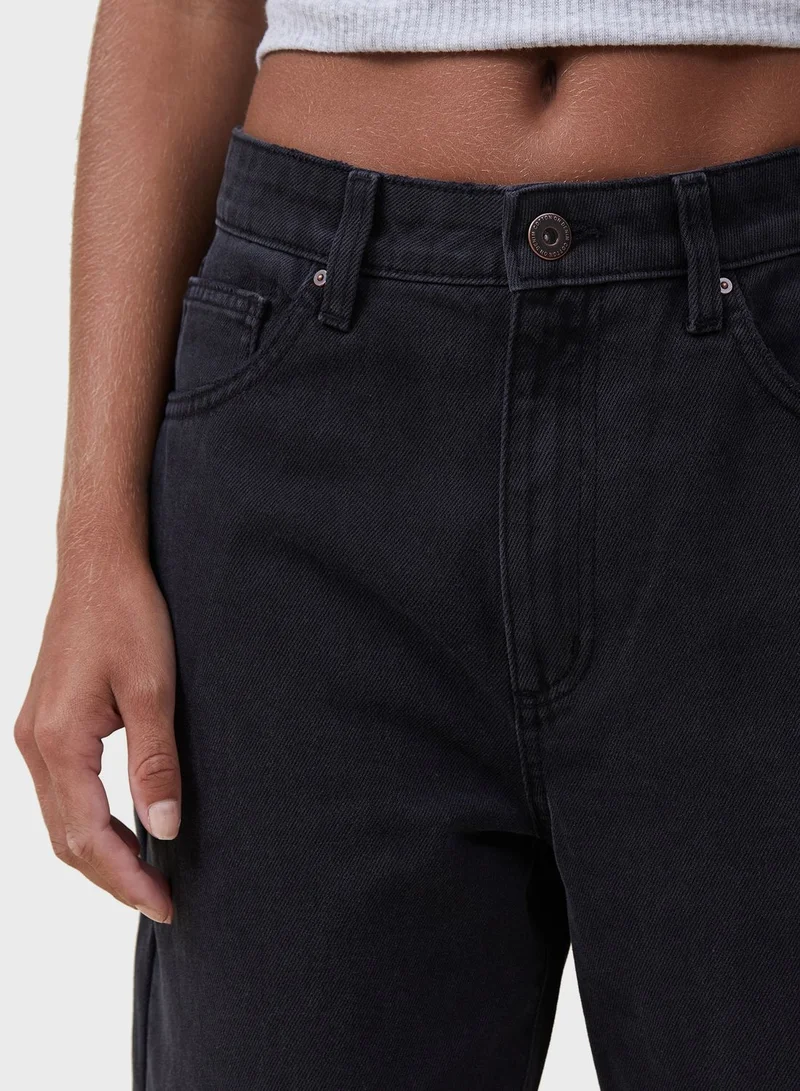 Cotton On High Waist Straight Jeans
