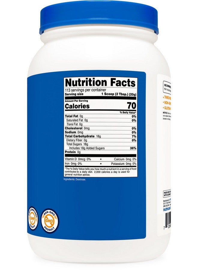 Nutricost Nutricost Dextrose Powder 5 LBS - Non-GMO, Gluten Free  - Image 3