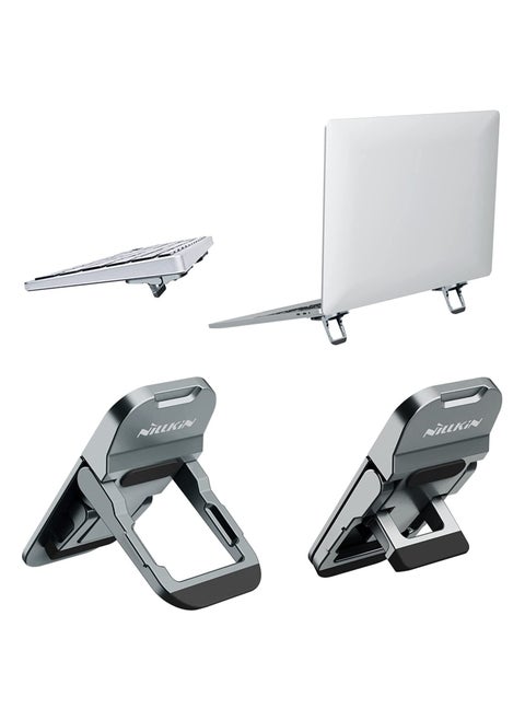 Keyboard Riser and Laptop Stand Adjustable Angles Computer Keyboard Stand for Desk, Laptop Feet for MacBook Pro/Air Galaxy Book Pro Surface 10-17 Inches Laptop