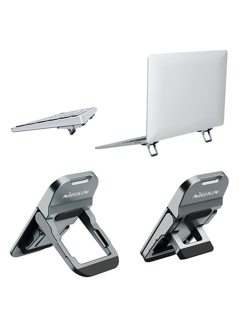 Keyboard Riser and Laptop Stand Adjustable Angles Computer Keyboard Stand for Desk, Laptop Feet for MacBook Pro/Air Galaxy Book Pro Surface 10-17 Inches Laptop