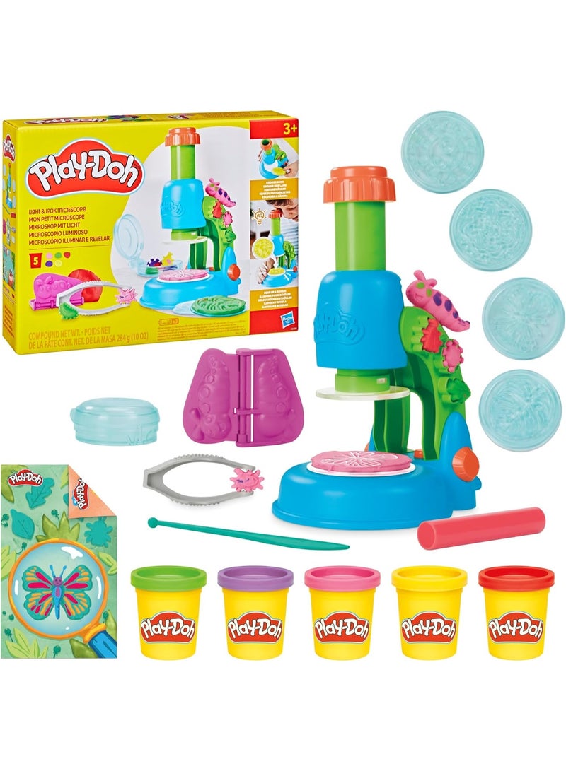 Play-Doh Light & Look Microscope Playset - Electronic Preschool Toys for kids - Image 1
