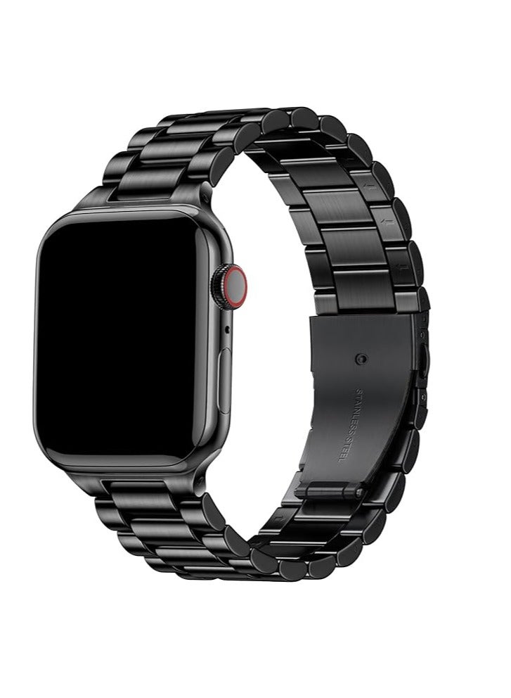 stainless steel band smartwatch replacement strap compatible with Apple watch Ultra iwatch Series 8/7/6/5/4/3/2/1 SE 38mm 40mm 41mm - Image 4