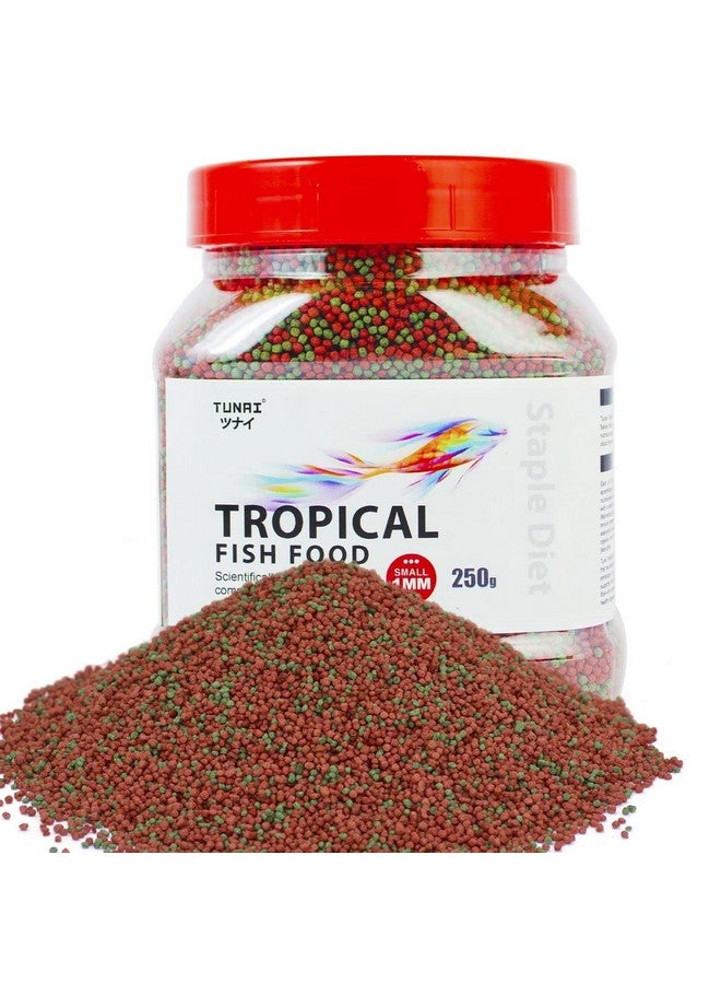 طعام أسماك استوائي للحوض يحتوي على 26% بروتين | حبيبات 1.2 مم، 250 جرام | مثالي للأسماك البالغة الصغيرة والمتوسطة الحجم - Image 1