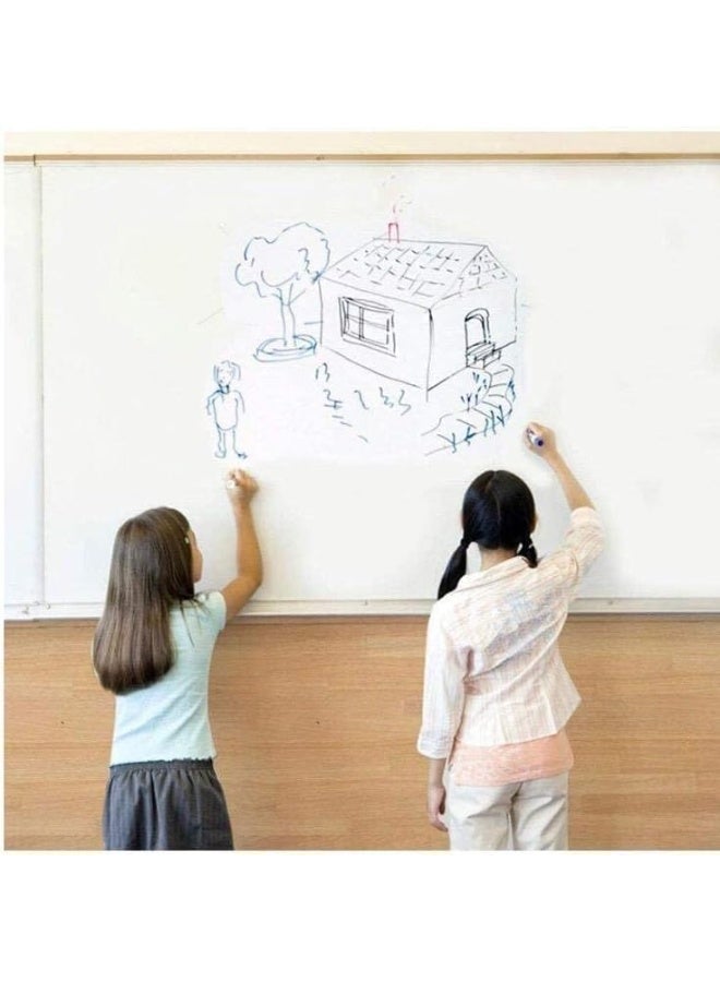 ARS Whiteboard Sticker for Wall,  Peel and Stick Dry Erase White Board Roll, Stain-Proof Self-Adhesive Whiteboard Paper for Home, Office, Classroom, Included Starter Kit - Image 5