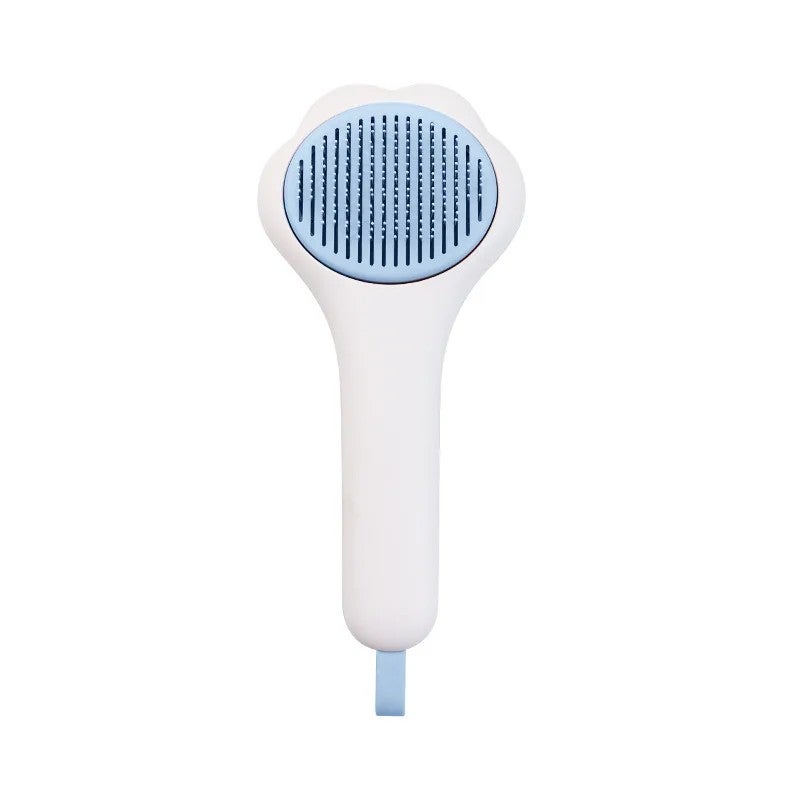Y&D Cat Paw Pet Hair Removal Comb - One-Key Self-Cleaning Grooming Brush for Dogs, Cats, Rabbits - Shedding Tool & Brushes - Image 1