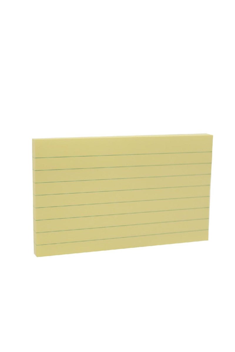 ROCO Lined Self Stick Notes 75 X 125 mm100 Notes Yellow - Image 2