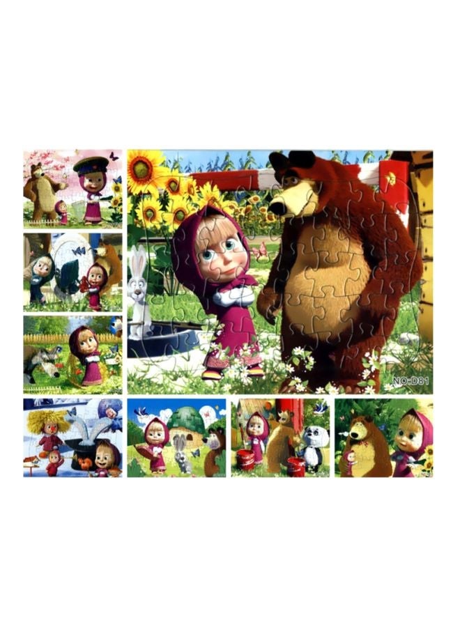 NIBEMINENT 40 Pieces Cartoon Jigsaw In 8 Patterns 21x28cm - Image 1