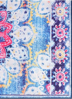 Status Contract Floral Persian Rug with Anti Slip Backing Multicolor, Polyester, 152 X 213 Cm  - Image 5