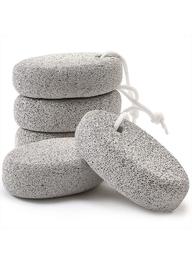 Borogo Natural Foot Pumice Stone for Feet, Borogo 5-Pack Lava Pedicure Tools Hard Skin Callus Remover for Feet and Hands - Natural Foot File Exfoliation to Remove Dead Skin, Heels, Elbows, Hands - Image 2