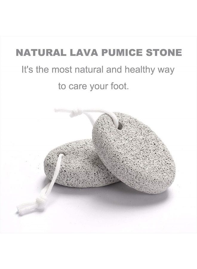 Borogo Natural Foot Pumice Stone for Feet, Borogo 5-Pack Lava Pedicure Tools Hard Skin Callus Remover for Feet and Hands - Natural Foot File Exfoliation to Remove Dead Skin, Heels, Elbows, Hands - Image 3