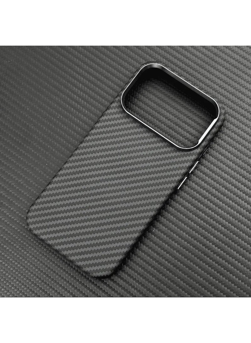 YANCI iPhone 17 PROMAX carbon fiber magnetic phone case, 17promax high-end phone cover - Image 1