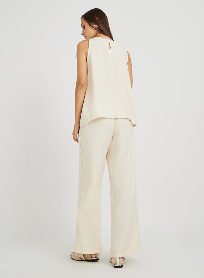 Take Two Take Two Solid Tank Top and Loose Fit Pants Co-Ords  - Image 5