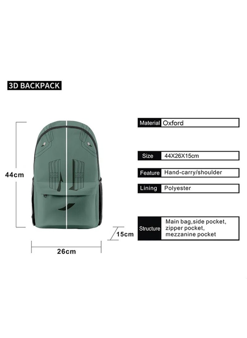 Naruto - 【 School Season 】Naruto Student Backpack Children's Anime Backpack Double-layer Pen Bag Two-piece Back-to-school Must-have 14-inch Laptop Bag Casual Bag Travel Bag - Image 1