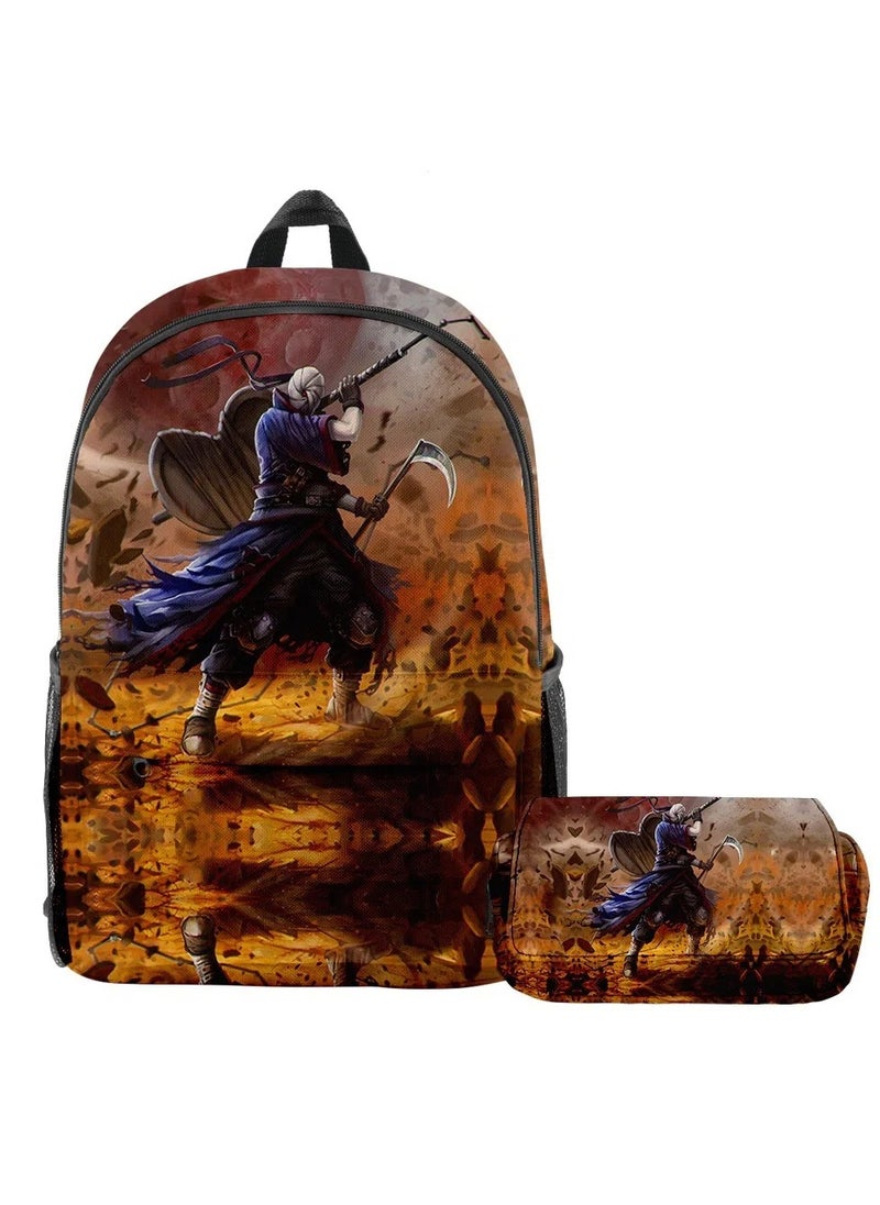 Naruto - 【 School Season 】Naruto Student Backpack Children's Anime Backpack Double-layer Pen Bag Two-piece Back-to-school Must-have 14-inch Laptop Bag Casual Bag Travel Bag - Image 1