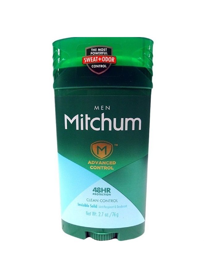Mitchum Men Advanced Control, Clean Control Invisible Solid 2.7 oz (Pack of 10)