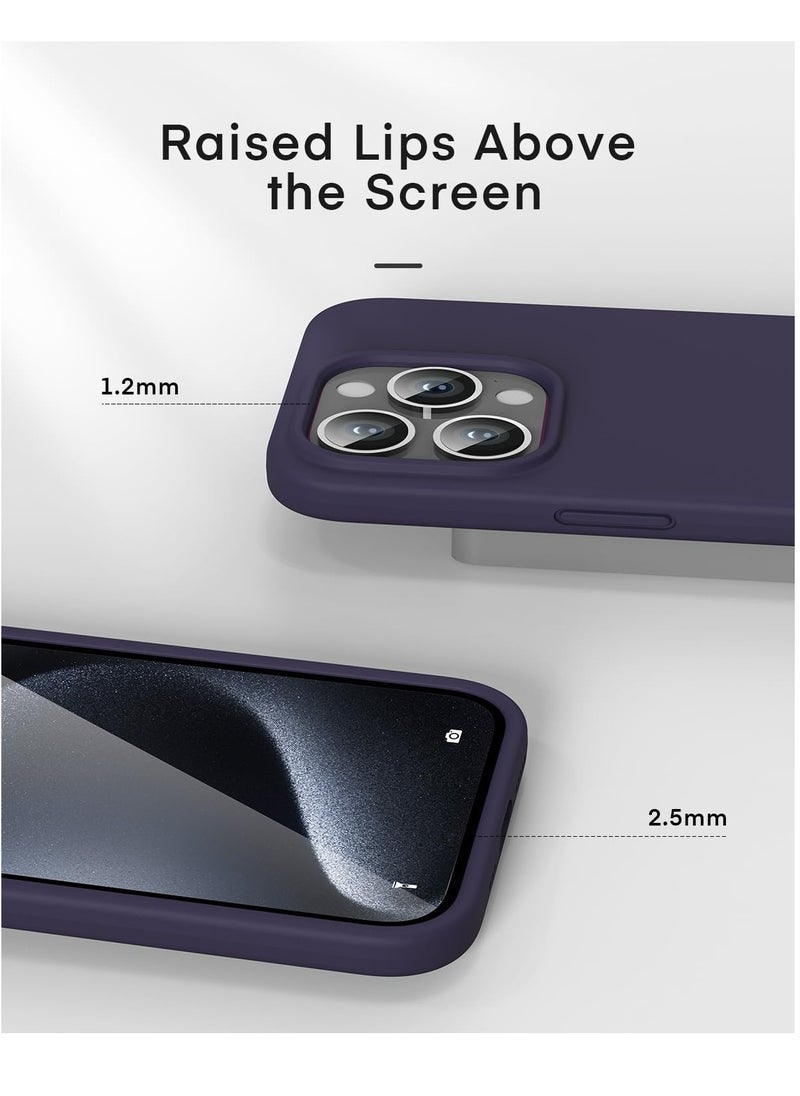 Magnetic Silicone Case for iPhone 15 Pro Max 6.7-Inch, Compatible with MagSafe,Silky-Soft Touch Full-Body Protective Phone Case, Shockproof Cover with Microfiber Lining Purple - pzsku/ZA82746F41369CE6411ACZ/45/_/1729332843/4cdf20fc-ff08-4ab2-8785-62d6266612d8