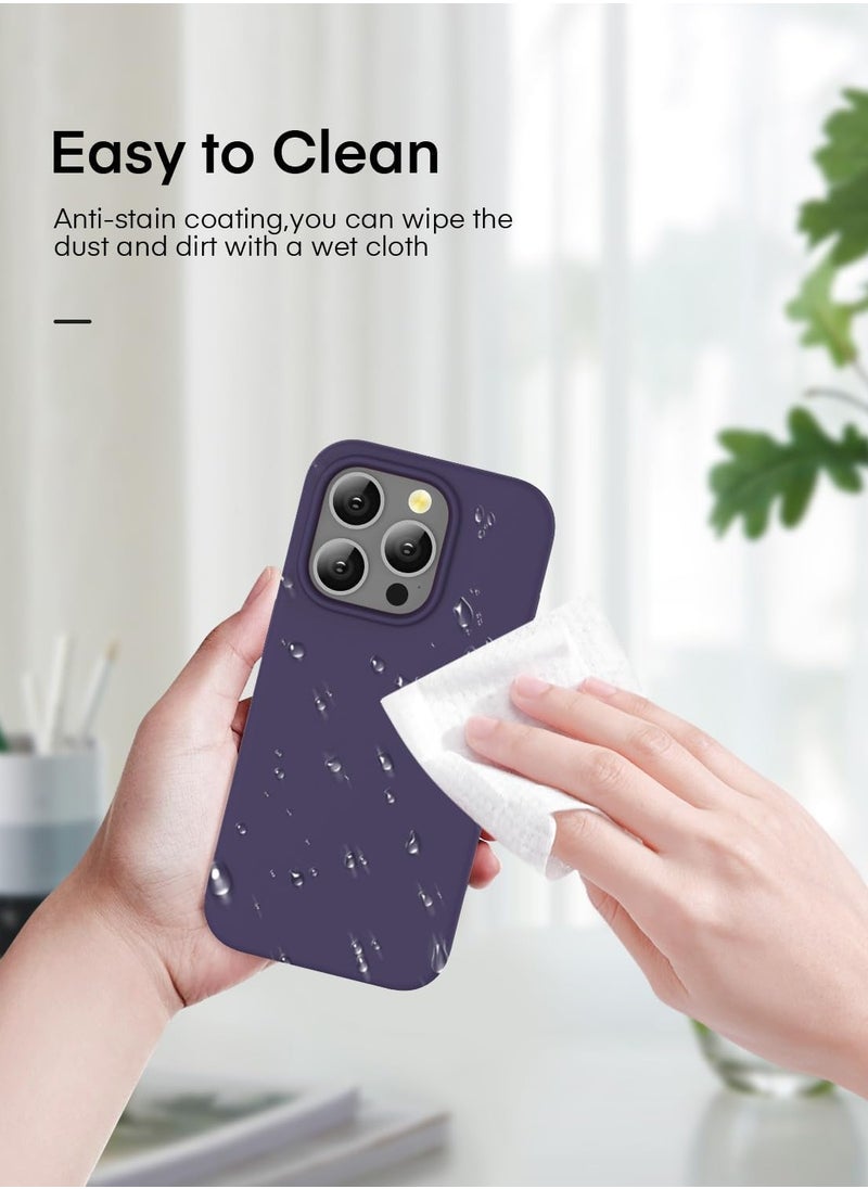 Magnetic Silicone Case for iPhone 15 Pro Max 6.7-Inch, Compatible with MagSafe,Silky-Soft Touch Full-Body Protective Phone Case, Shockproof Cover with Microfiber Lining Purple - pzsku/ZA82746F41369CE6411ACZ/45/_/1729332874/8ace7daf-6965-4afb-babf-f1076e473892