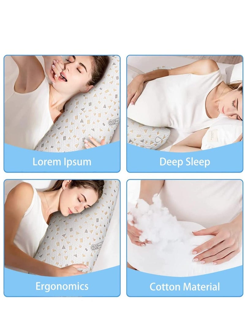Arabest Pregnancy Pillows for Sleep, Wedge Soft Pregnancy Body Pillow with Detachable and Adjustable Pillow Cover, Maternity Pillow Support for Belly, Back, Legs, Hips (Pink)  - Image 3