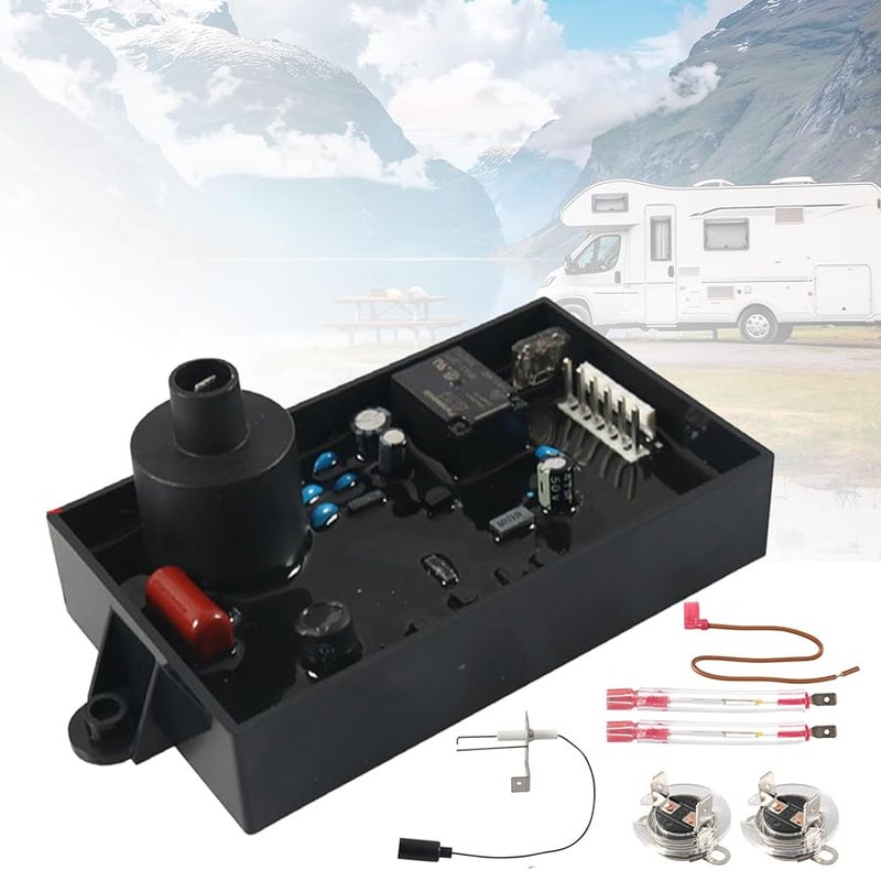 Vehicle Water Heater Thermal Breaker Kit with Ignitor Electrode Assembly Overcurrent Security Color B - Image 2