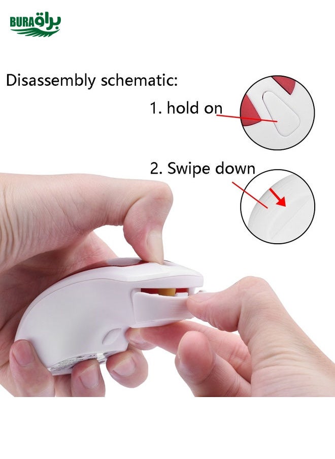 BURAQ - PR-01 1600 DPI 7 Keys Flying Squirrel Wireless Mouse 2.4G Gyroscope Game Mouse(White Red) - Image 1