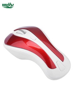 PR-01 1600 DPI 7 Keys Flying Squirrel Wireless Mouse 2.4G Gyroscope Game Mouse(White Red)