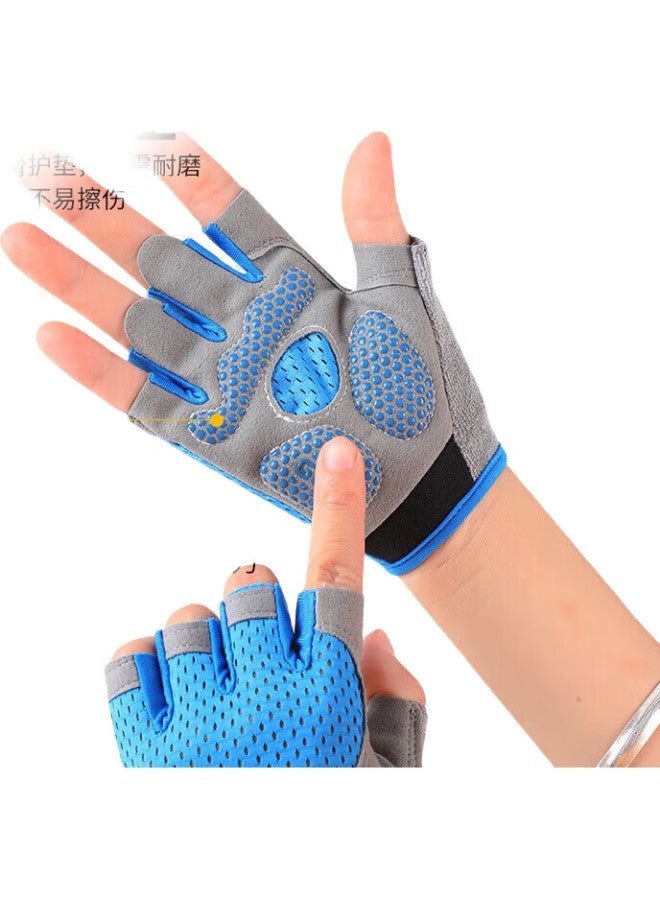 Ousen Children'S Cycling Gloves, Sports Non-Slip, Single Bar Climbing, Rock Climbing, Outdoor Sports, Bicycle, Boys And Girls Half-Finger Gloves - Image 2