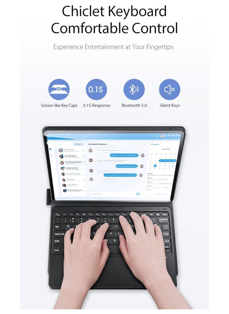Xiaomi Pad 6S Pro 12.4" 2024 Keyboard Case Tablet Cover with Bluetooth Keyboard for Mi Pad 6S Pro 12.4 Inch Tablet