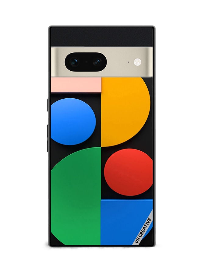 VR CREATIVE Protective Case Cover For Google Pixel 7 Abstract Design Multicolour - Image 1