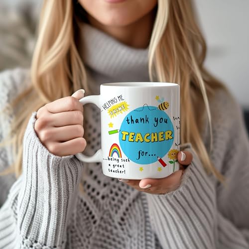 DAYS Thank You Best Mentor Gift for School Teacher by Students Ceramic 325ml Coffee Mug Teacher Appreciation Mug Gift for Educators 11 oz, Ceramic, Pack of 6 - Image 5