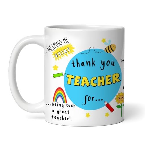 DAYS Thank You Best Mentor Gift for School Teacher by Students Ceramic 325ml Coffee Mug Teacher Appreciation Mug Gift for Educators 11 oz, Ceramic, Pack of 6 - Image 2