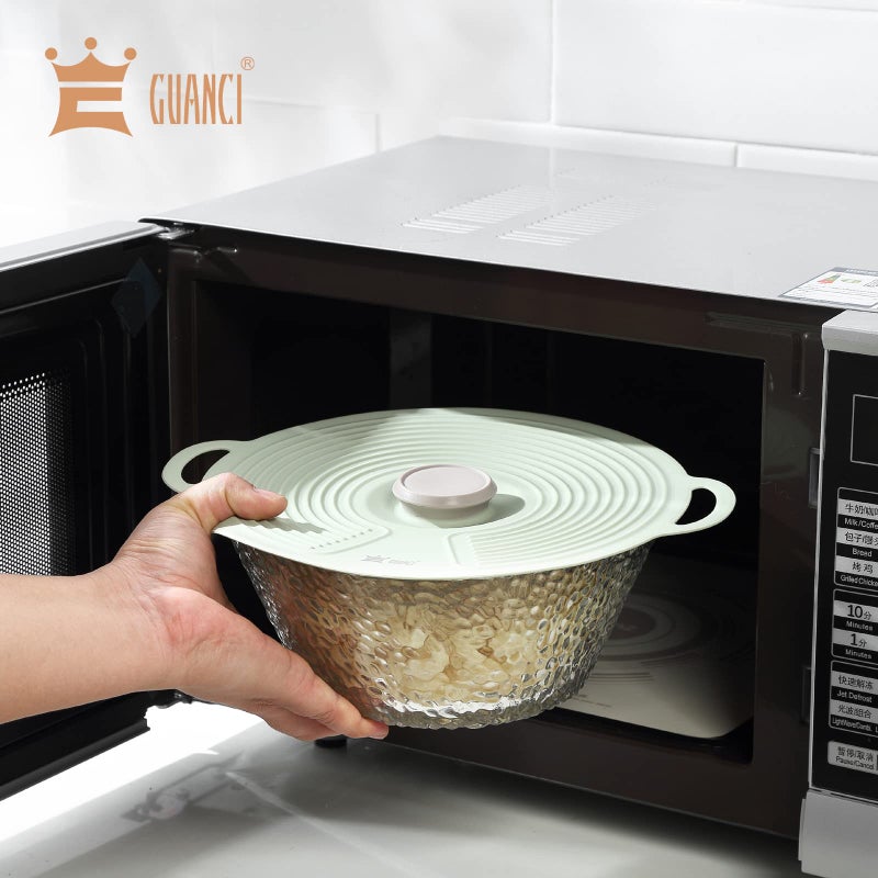GUANCI 8 Pack Silicone Lids for Bowl Silicone Microwave Cover with 6 Sizes Reusable Heat Resistant Lids Fits Cups, Bowls, Plates, Pots, Pans, Skillets, Stove Top, Oven, Fridge Dishwasher Safe - Image 5