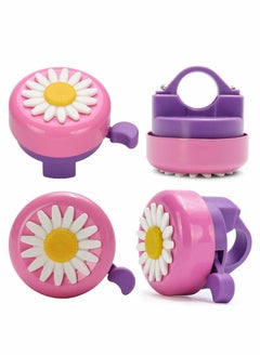 Y&D Child Girls Boys Sunflower Bicycle Bell Bike Scooter Horn Accessories for Kids Pink Purple  - Image 2