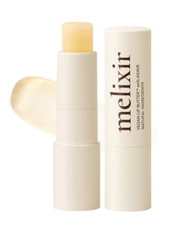 Melixir Vegan Lip Butter 01 Agave(Clear) (+11 More Colors) 0.13Oz Bee Free Petrolatum Free Deep Nourishing Plantbased Vegan Chapstick Vegan Lip Balm For Dry Cracked And Chapped Lips  - Image 1