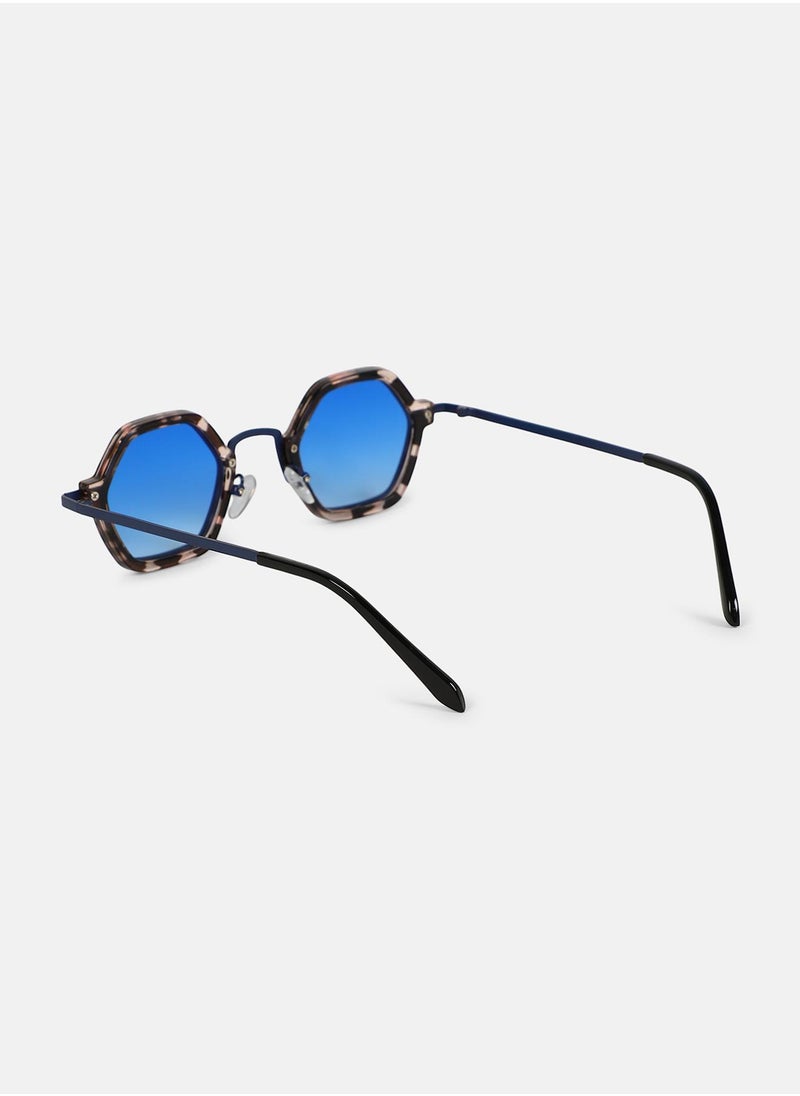 Haute Sauce - Polarized Full Rim Hexagonal Sunglasses For Women - Image 1