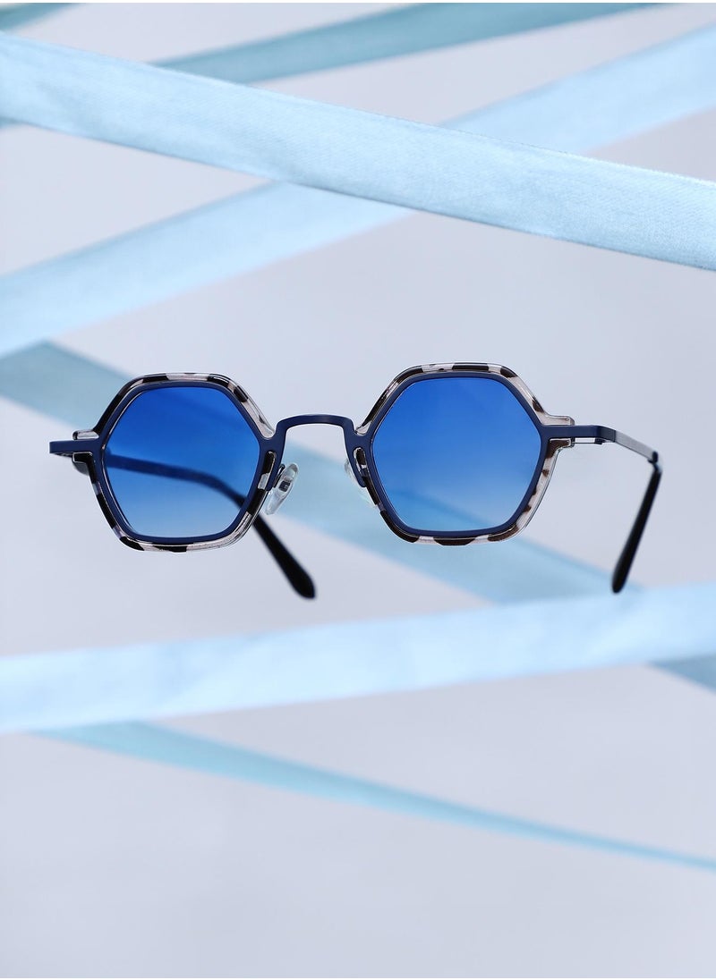 Haute Sauce - Polarized Full Rim Hexagonal Sunglasses For Women - Image 1