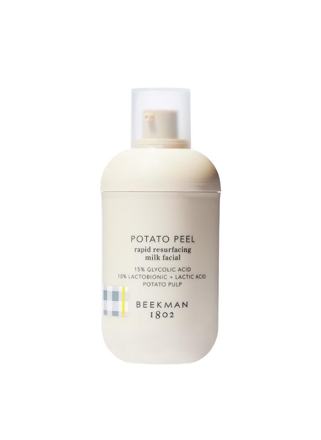 Beekman 1802 Potato Peel 1.69 Fl Oz Fragrance Free Rapid Resurfacing Milk Facial Athome Peel Visibly Reduces Appearance Of Fine Lines & Dark Spots Good For Sensitive Skin Cruelty Free  - Image 1
