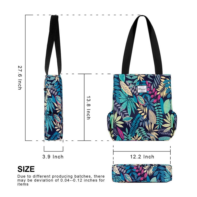 KAMO Floral Tote Bag - Waterproof Lightweight Handbags Travel Shoulder Bag for Hiking Yoga Gym Swimming Travel Beach - Image 3