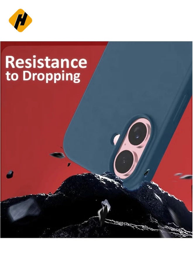 HuHa Liquid Silicone Case for iPhone 16 - Ultra Slim Design with Anti-Scratch Microfiber Lining & Drop Protection - Image 4