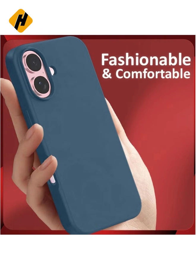 HuHa Liquid Silicone Case for iPhone 16 - Ultra Slim Design with Anti-Scratch Microfiber Lining & Drop Protection - Image 5
